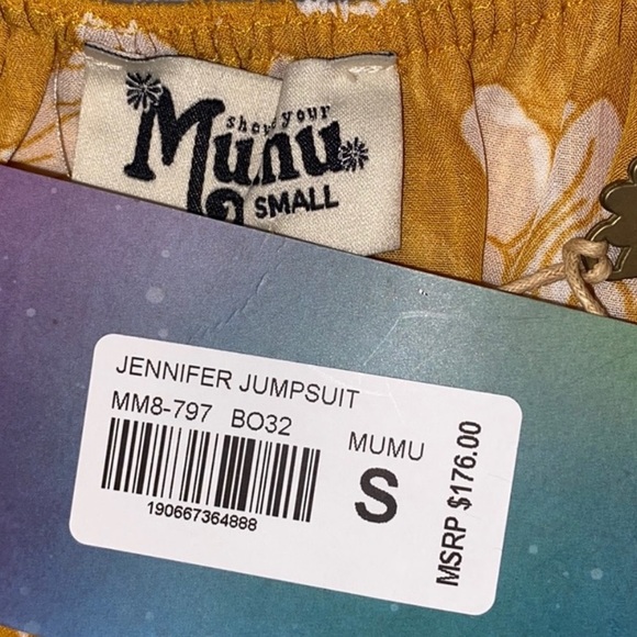 Show Me Your MuMu Jennifer Jumpsuit Sz S - Picture 8 of 8